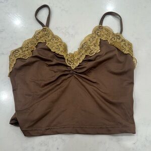 Browncrop top